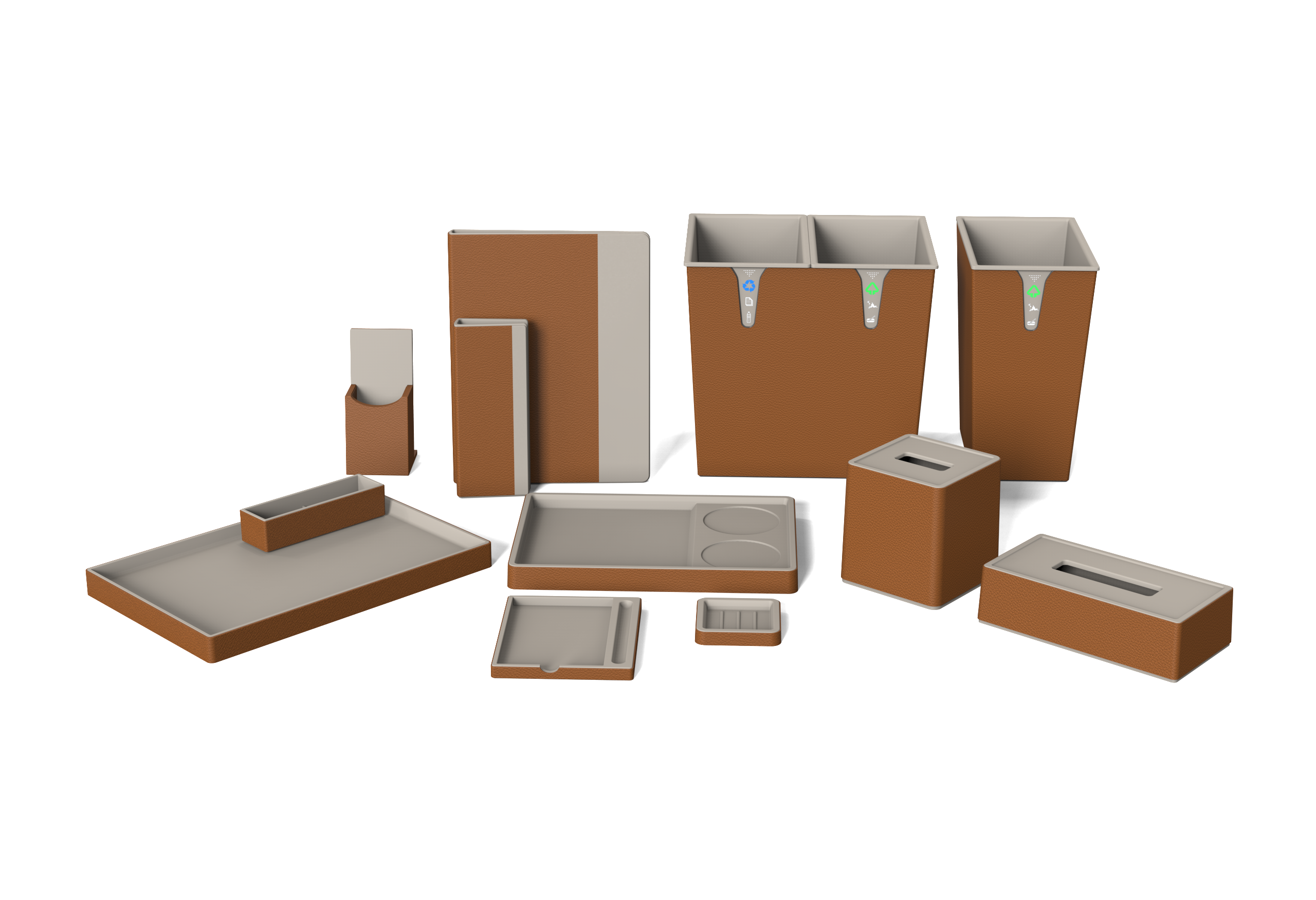 Conjunto luxuoso de couro para hotel