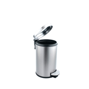 Caixote do lixo de hotel com tampa macia 5L de aço inoxidável com pedal