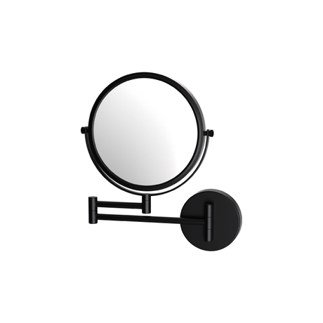 OEM Disponível de maquiagem redonda de maquiagem 4x Matt Black Hotel Mirror MelpiPer