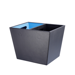 Lixo duplo de reciclagem de hotéis para reciclagem e lixo
