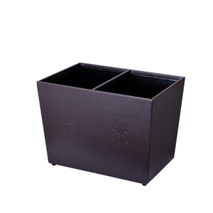 Lixo de lixo de reciclagem de forma retangular