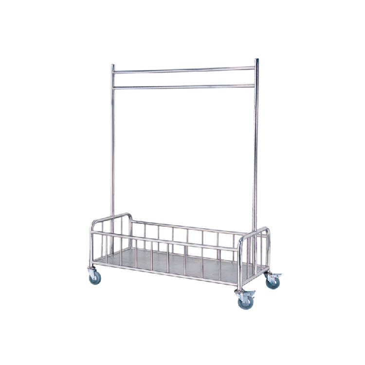 Carrinho de lavanderia robusto de aço inoxidável para operações hoteleiras que oferece durabilidade incomparável