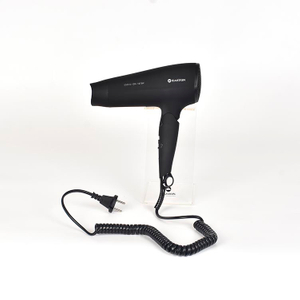 Profissional Profissional dobrável 1875w secador de cabelo preto para hotel de 5 estrelas