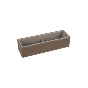 OEM disponível Hotel Brown Leatherette Sachet Bandeja