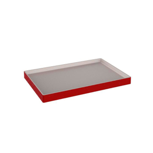 Bandeja de serviço de retângulo vermelho chinês