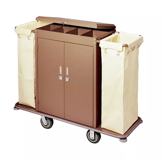 Carrinho de limpeza de hotel para solução de hotéis de 5 estrelas